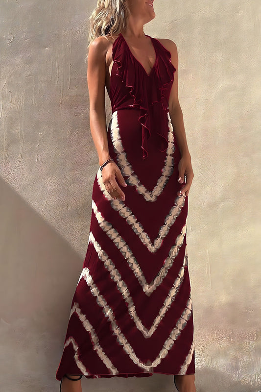 Breathable Luxury Fabric Sleeveless Maxi Dress