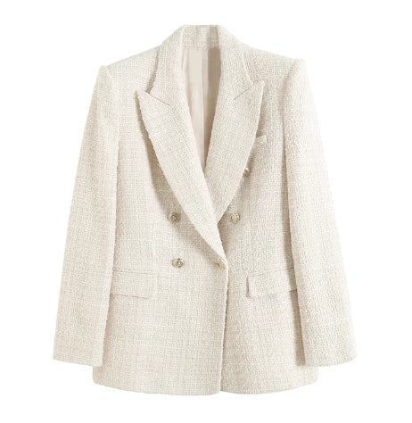 Fashionable women's blazer with front pocket