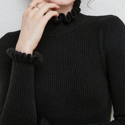 Women's soft turtleneck sweater