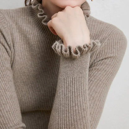 Women's soft turtleneck sweater