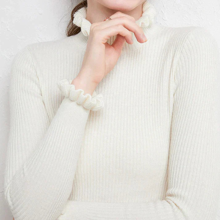 Women's soft turtleneck sweater