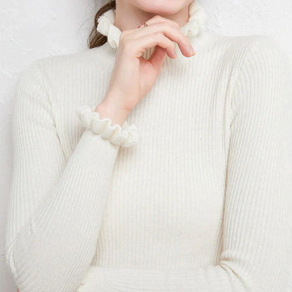 Women's soft turtleneck sweater