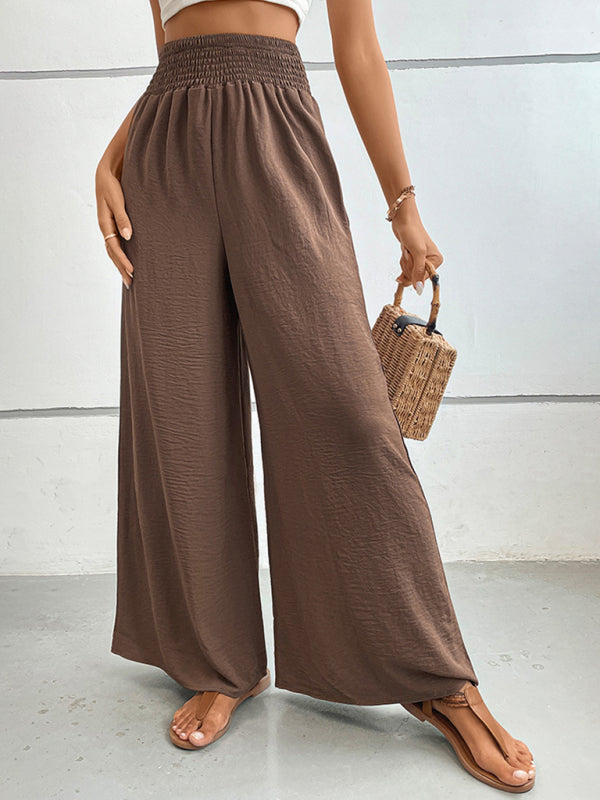 Wilma - solid color flared wide-leg pants