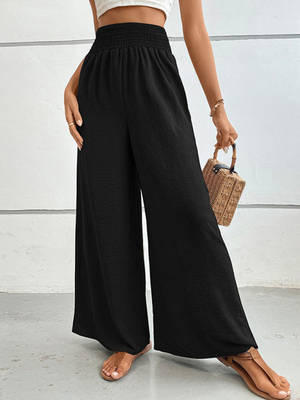 Wilma - solid color flared wide-leg pants
