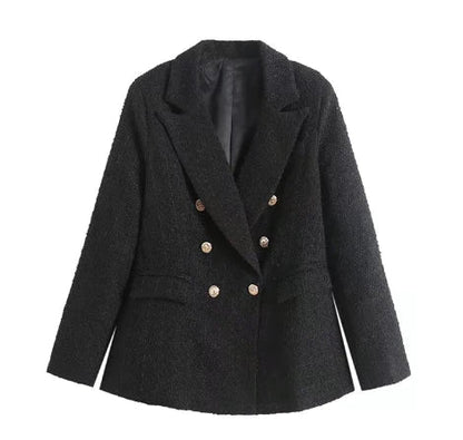 Fashionable women's blazer with front pocket