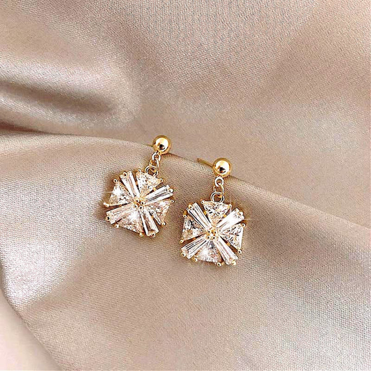 Luxurious cubic zirconia earrings