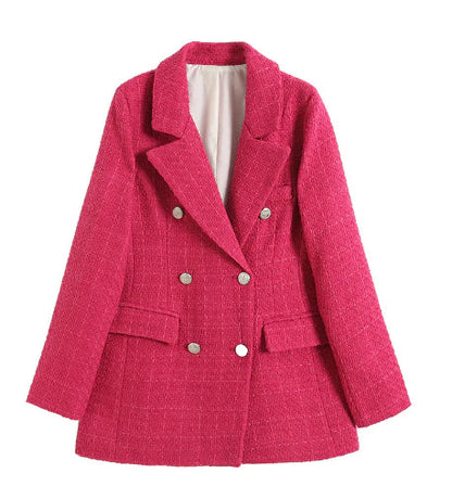 Fashionable women's blazer with front pocket