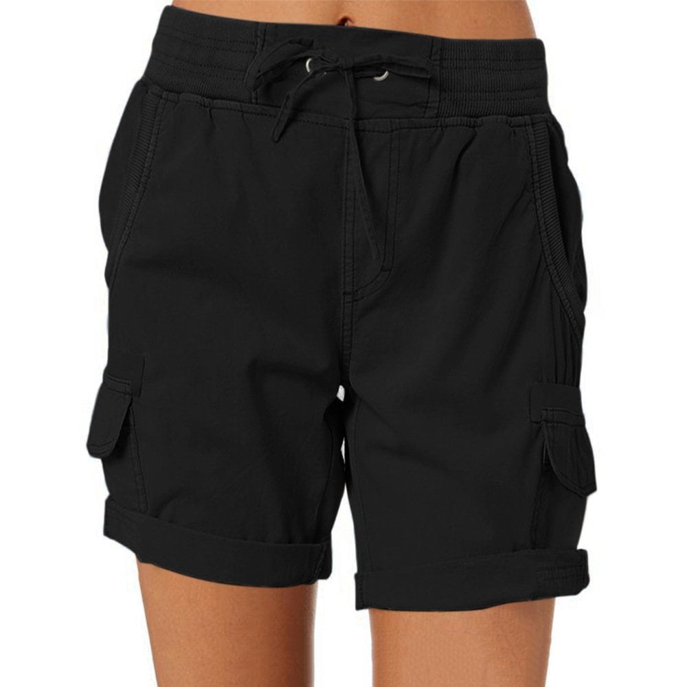 Breathable Stretch Waistband Relaxed Fit Cargo Shorts