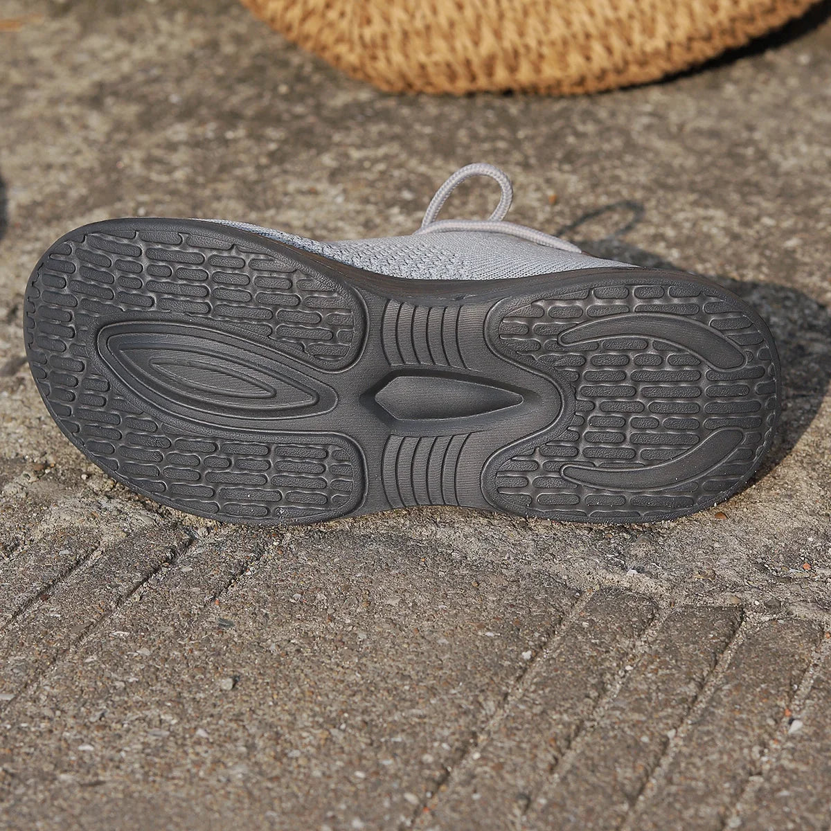 Women's Knit Sneakers - Breathable Slip-On - Lightweight Rubber Sole - Casual Comfort