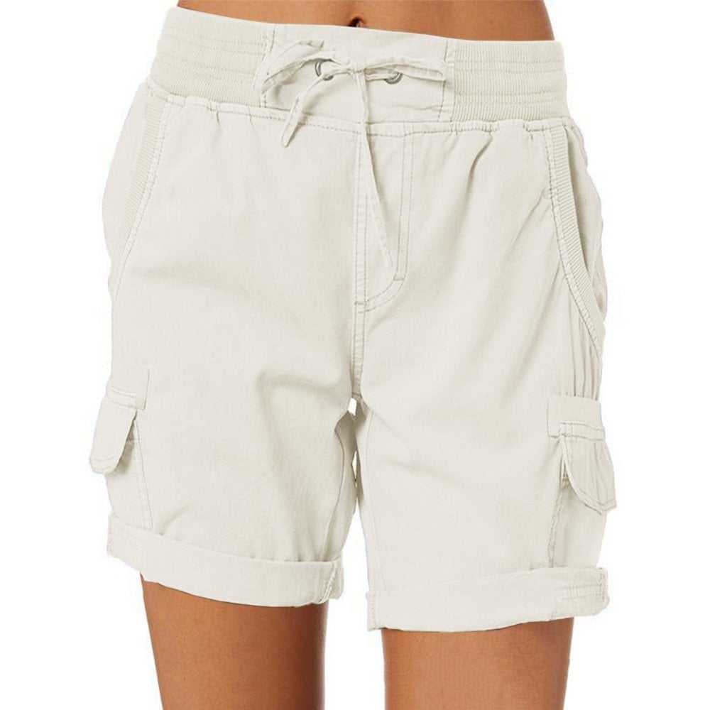 Breathable Stretch Waistband Relaxed Fit Cargo Shorts