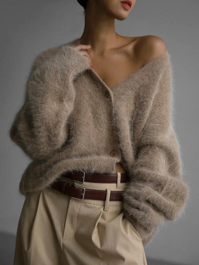 Women's soft knitted sweater