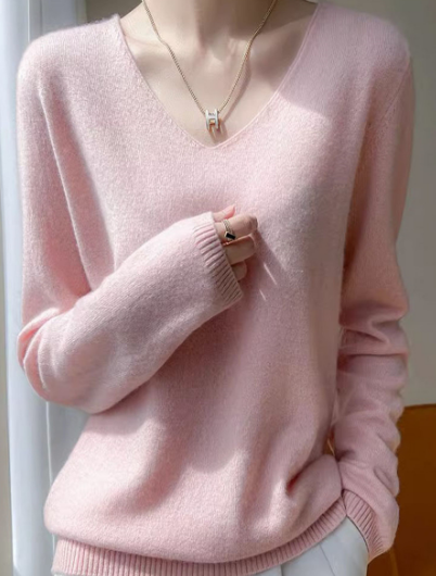 Women's cozy soft knit sweater for chilly days