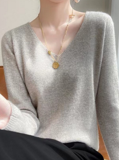 Women's cozy soft knit sweater for chilly days