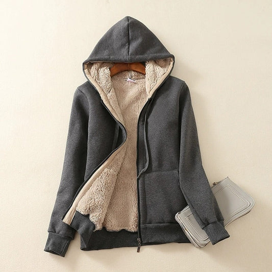 Sherpa Lined Relaxed Fit Hooded Jacket 