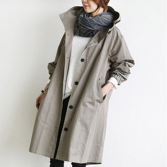 Water-Repellent Elegant Trench Coat