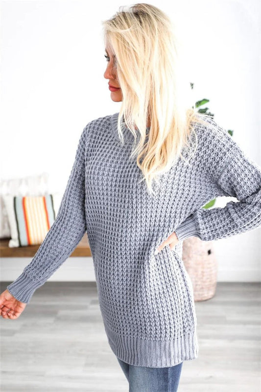 Chunky Knit Oversized Wool Sweater 