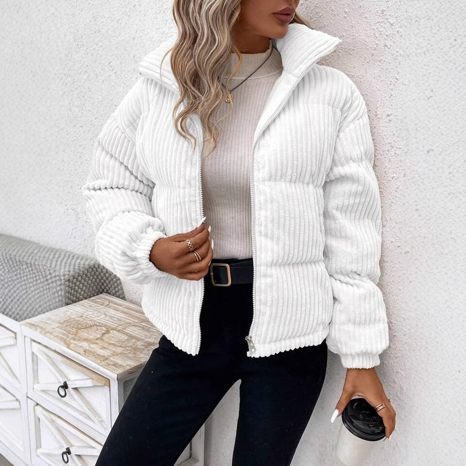Padded Relaxed Fit Corduroy Jacket 