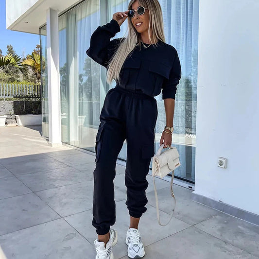 Relaxed Fit Knit Two-Piece Set 