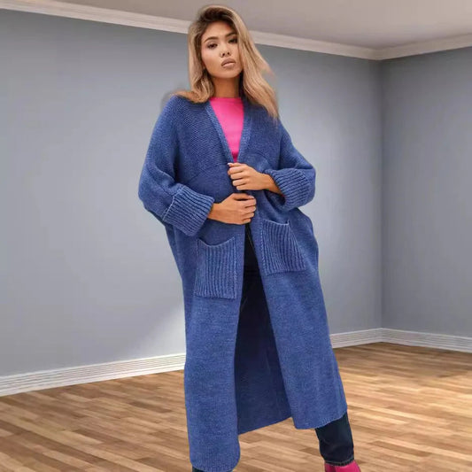 Chunky Wool Oversized Knit Coat 