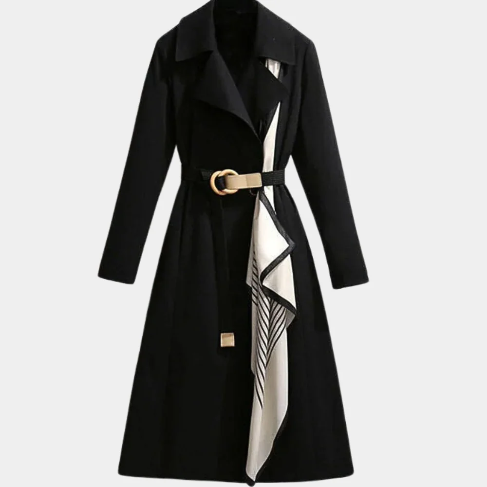 Belted Tailored Fit Cotton Blend Trench Coat 