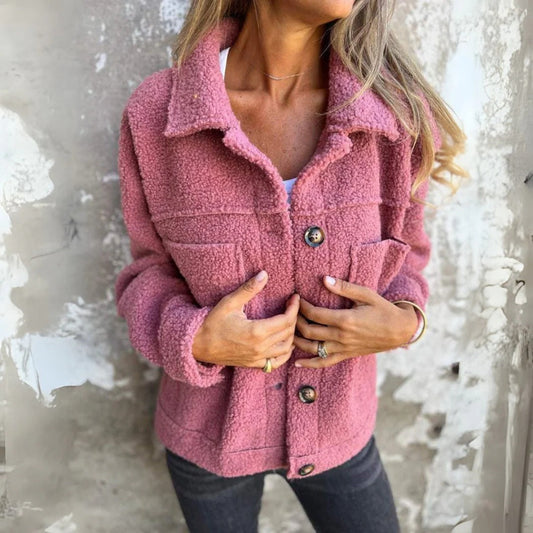 Wool Texture Relaxed Fit Coat 