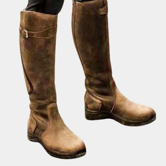 Water-Resistant Slim Fit Knee-High Boots 