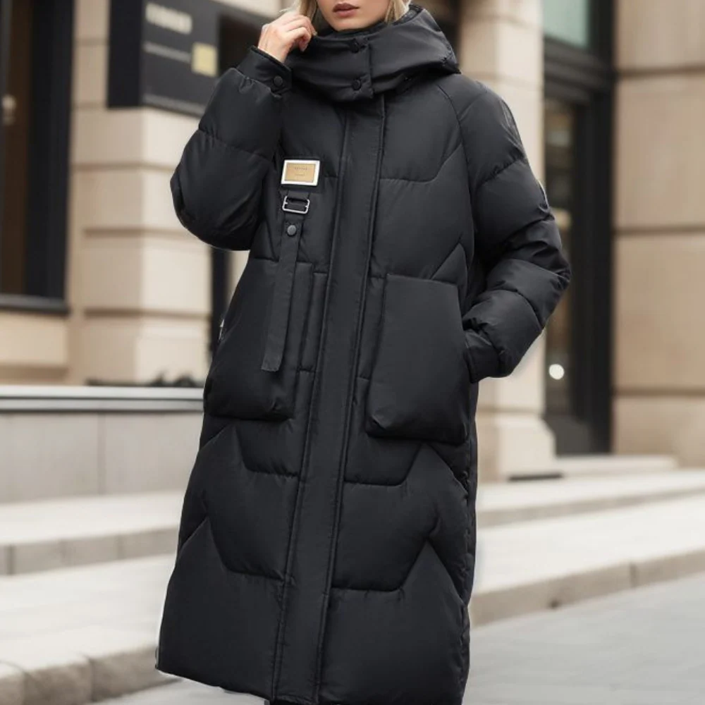 Quilted Insulated Oversized Trench Coat 