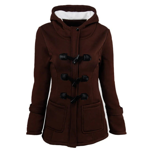 Structured Cotton Blend Hooded Jacket 