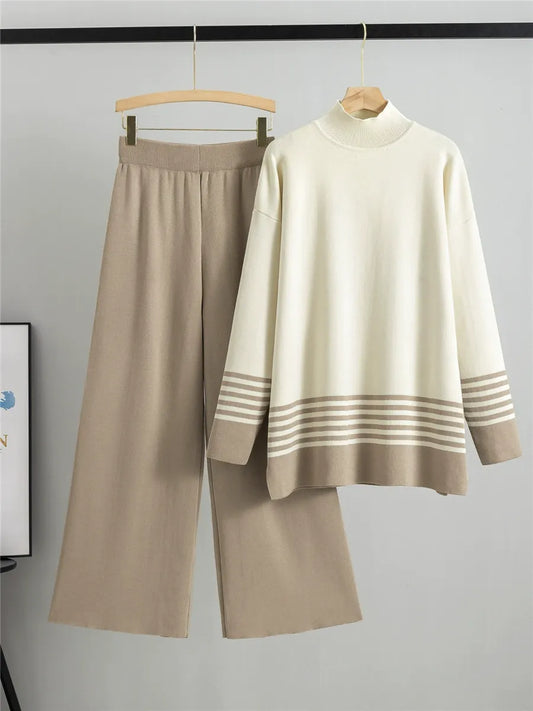 Loose Fit Knit Two-Piece Set 