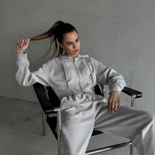 Oversized Cotton Blend Lounge Set 