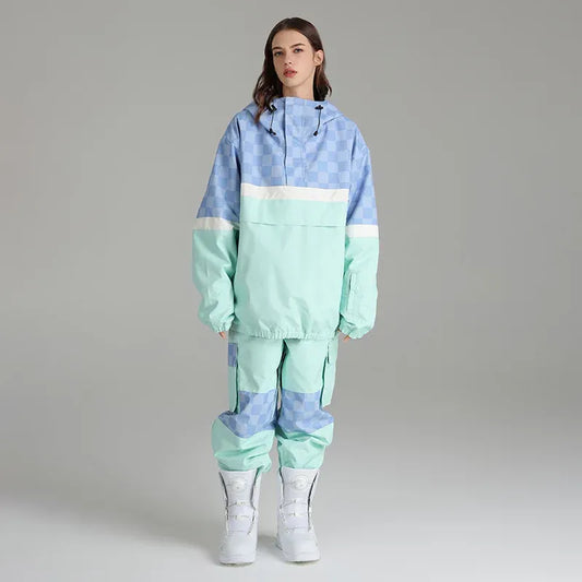 Two-Piece Water-Repellent Oversized Fit Ski Suit 