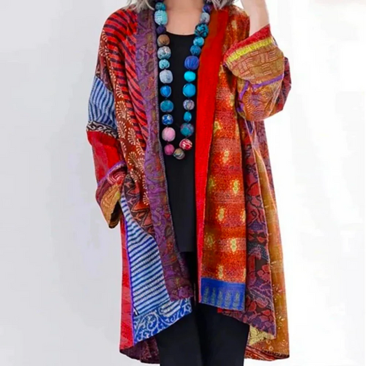 Textured Knit Oversized Fit Long Cardigan 