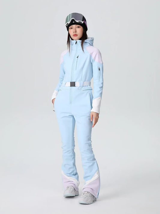Water Resistant Tailored Fit One-Piece Ski Suit 