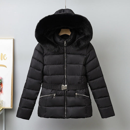 Quilted Insulated Belted Puffer Coat 