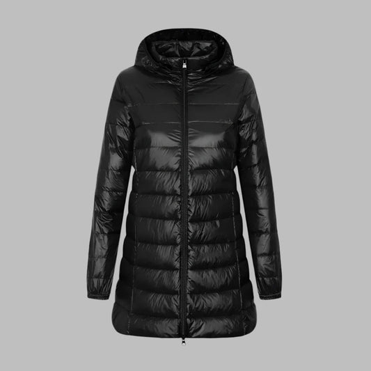Water-Resistant Hooded Quilted Jacket 