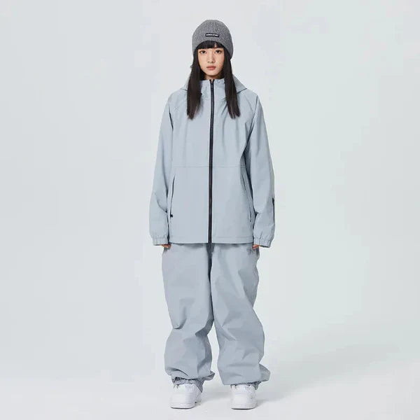 Women’s Two-Piece Ski Suit – Oversized Fit – Weather-Resistant – Full Zip Jacket and Pants