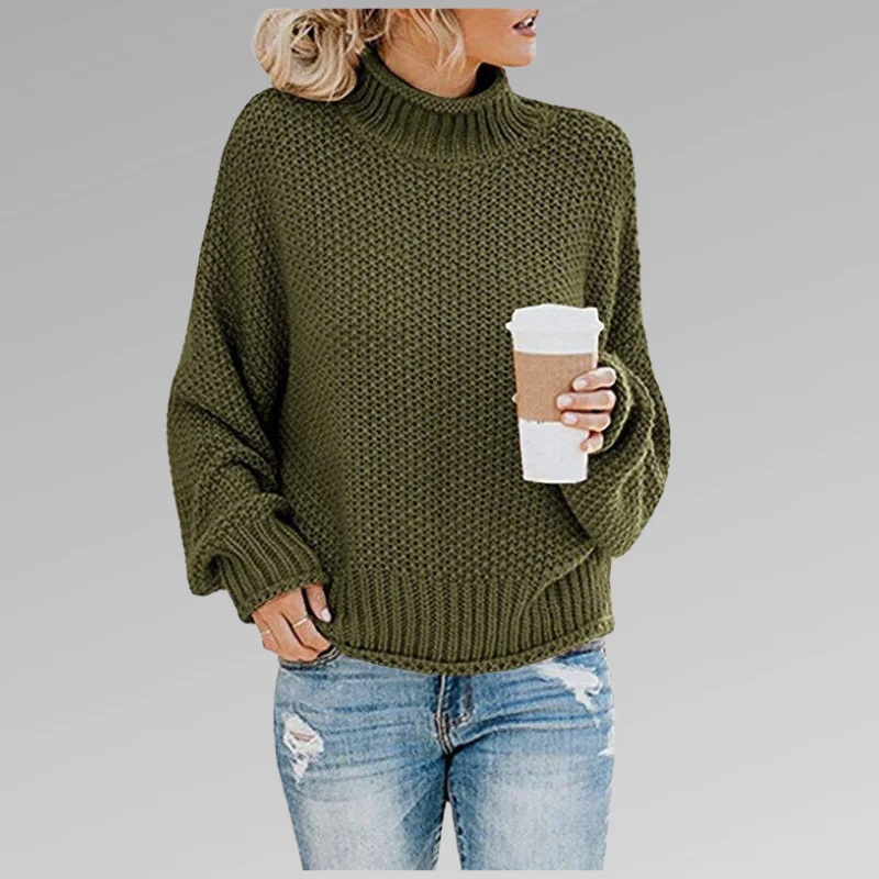 Wool Blend Oversized Fit Sweater 