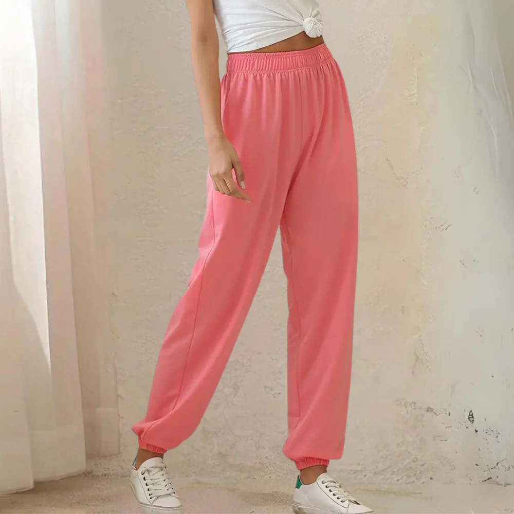 Relaxed Cotton Blend Jogging Pants 