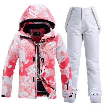 Women’s Two-Piece Ski Jacket – Water-Resistant – Insulated – Hooded – Relaxed Fit – Full Coverage