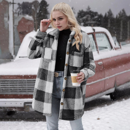 Fuzzy Brushed Oversized Fit Cardigan 