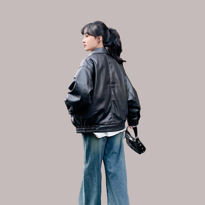 Smooth Woven Oversized Waist Length Jacket