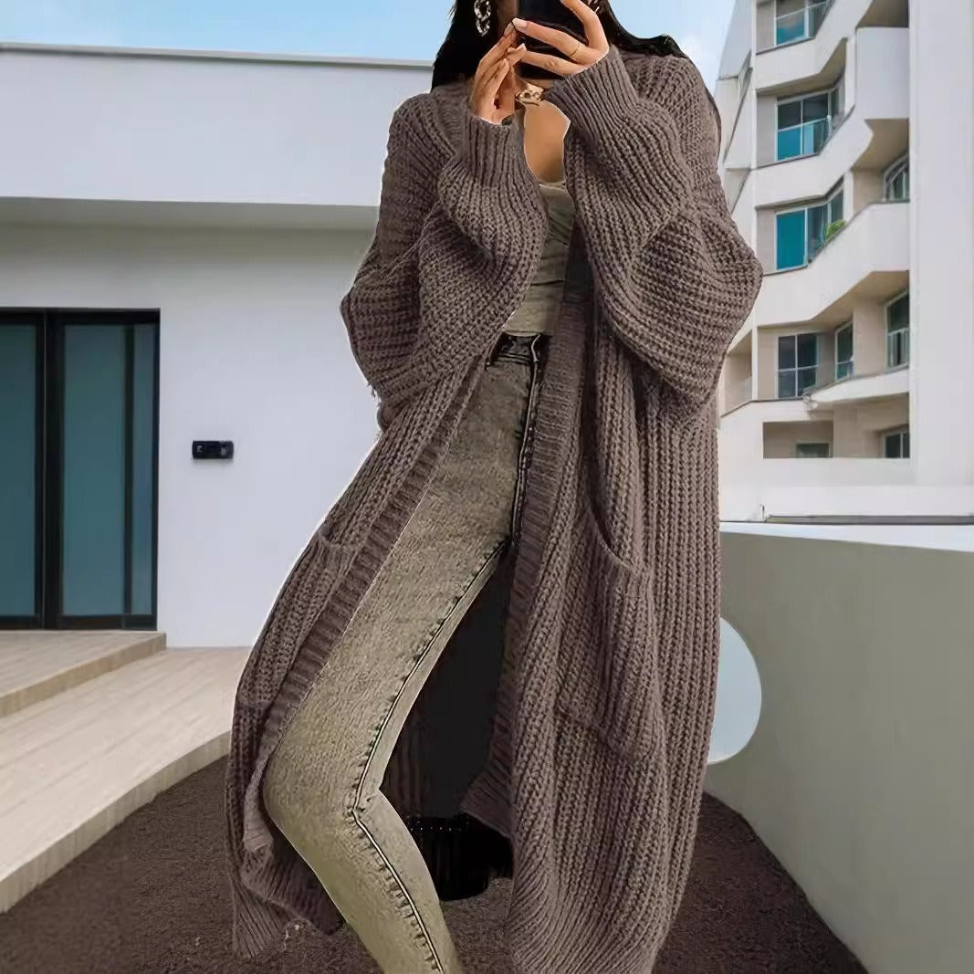 Chunky Knit Oversized Maxi Cardigan 