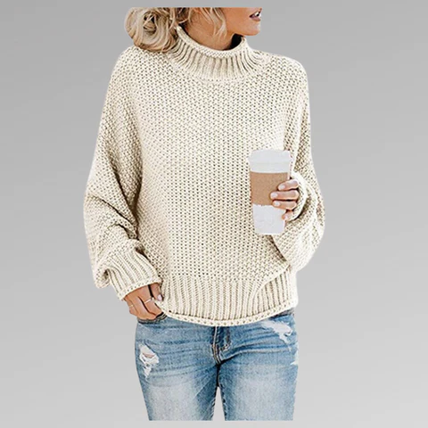 Wool Blend Oversized Fit Sweater 