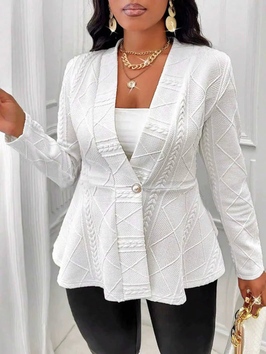 Jacquard Texture Slim Fit Blazer 