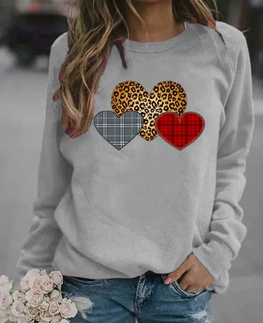 Cotton Blend Loose Fit Sweatshirt 