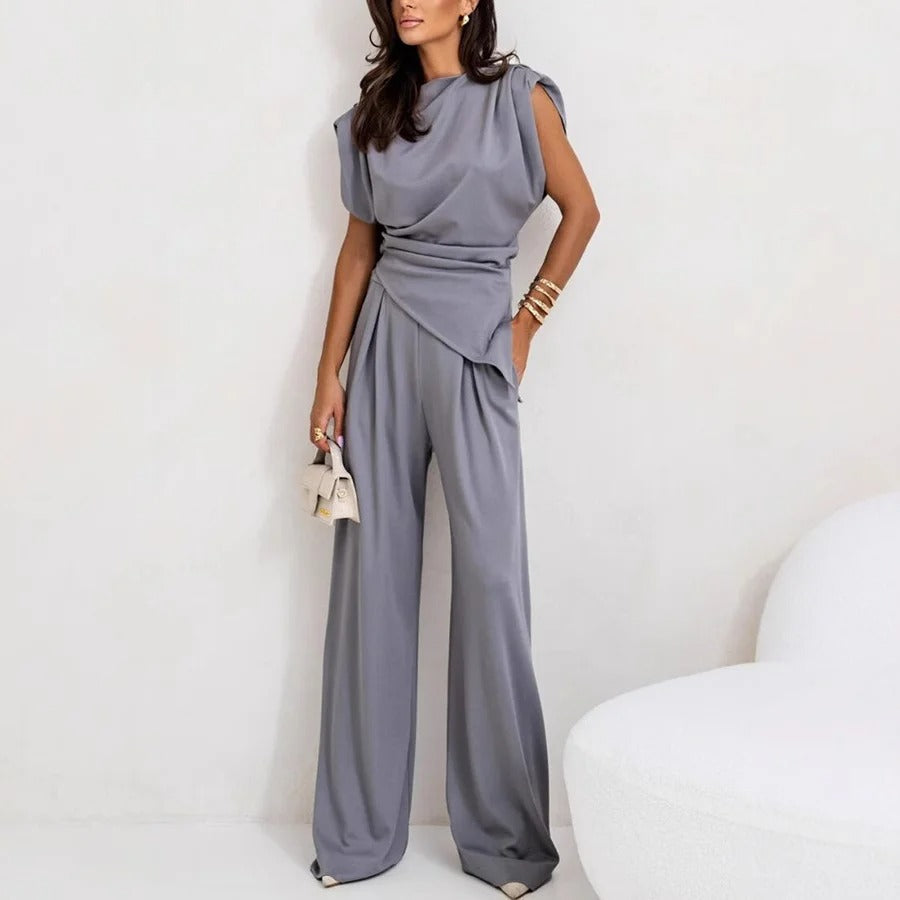 Breathable Asymmetrical Two-Piece Set 