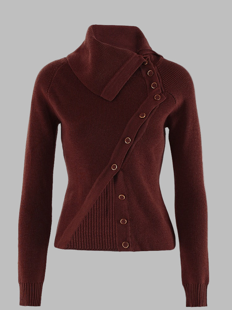 Ribbed Stretch Slim Fit Knitwear Top 