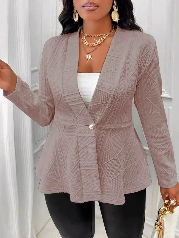 Jacquard Texture Slim Fit Blazer 