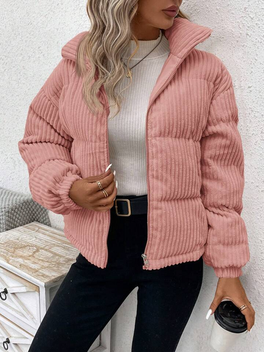 Padded Relaxed Fit Corduroy Jacket 