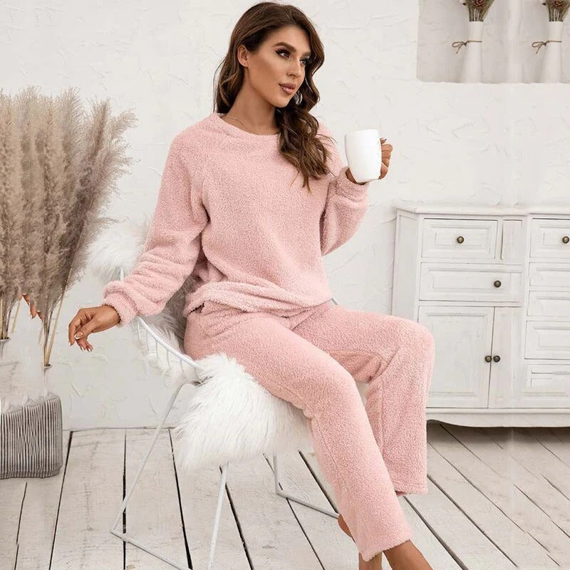 Fleece Relaxed Fit Loungewear Set 